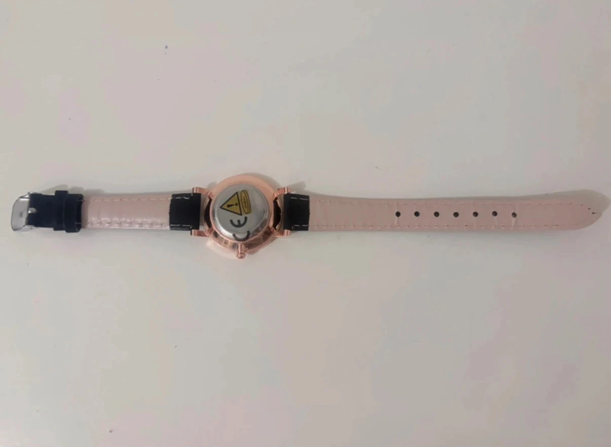 Elegante Reloj de Cuarzo Minimalista – Correa Negra y Caja Dorado Rosa – photo 5
